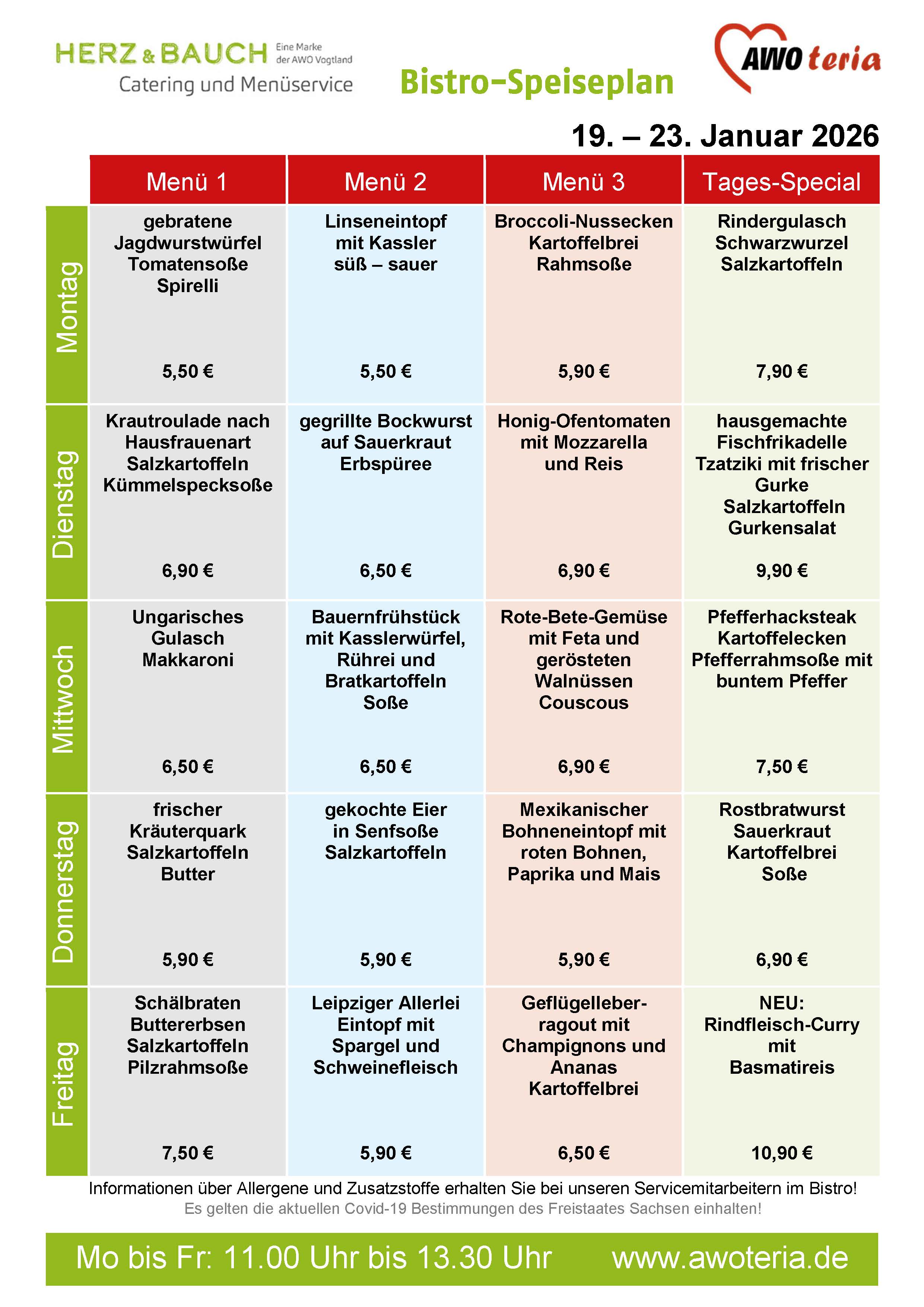 Speiseplan KW 04 / 2026